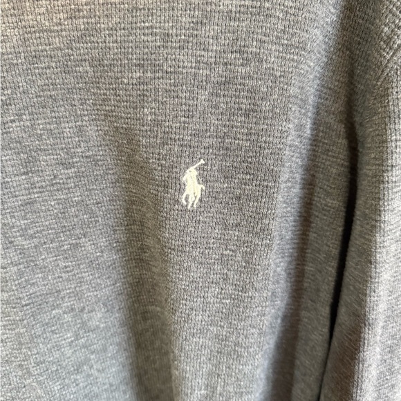 Men’s XL Gray Polo Ralph Lauren Preppy Long Sleeve Lightweight Sweater - Picture 2 of 5